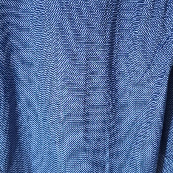 Johnston & Murphy Men's Large Blue L/S Shirt - Picture 6 of 11